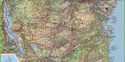რუკა დეტალური ტანზანიის