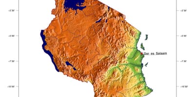 რუკა ტანზანიის დონიდან