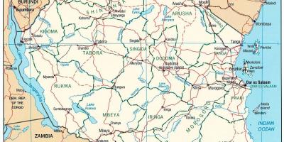 რუკა ტანზანიის ქალაქებში